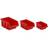  35-dijelni set polica za radionicu crveno-crni 77 x 39 cm PP Slike