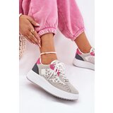Boto Ladies Sports Shoes With Mesh And Studs Gray Ogalda | shoptok.hr