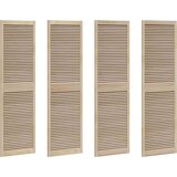  Vrata ormara 4 pcs Smeđa 201 x 59.5 x 2.1 cm Masivna borovina | shoptok.hr