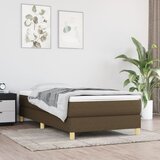  Box spring posteljni okvir temno rjav 100x200 cm blago Cene