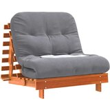  Futon na razvlačenje s madracem smeđi 90 x 206 x 11 cm borovina | shoptok.hr