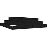  Sadilica crna 110x110x27 cm od masivne borovine | shoptok.hr