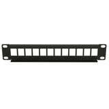 Extralink Patch panel, 12 portova, Modularni, Crni, Metal Cene
