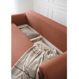 ELTAP Raztegljiva/s prostorom za shranjevanje sedežna garnitura iz tkanine bouclé v barvi terakote 244 cm Arcadova – | Shoptok.si