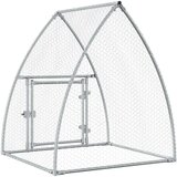  Kokošnjak srebrn 100x105x120 cm pocinkano jeklo | Shoptok.si