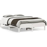 vidaXL Okvir za krevet bijela 140x190 cm od masivnog drva | shoptok.hr