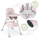 Milo pink stolica za hranjenje sa stolom | shoptok.hr