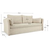 Kave Home Sklopiva sofa sivo-bež 210 cm Tanit – | shoptok.hr