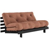 Karup Design Opečnato oranžna raztegljiva sedežna garnitura 160 cm Roots Black Night – | Shoptok.si
