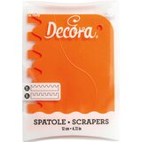 Decora strugač set 2/1 plastični sa zubcima narandžasti | ePonuda.com