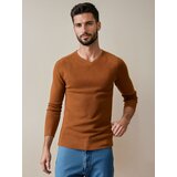 DStreet Sweter męski kamelowy | shoptok.hr