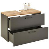 Premium Living omarica za pod umivalnik timber, hrast, temno siva | Shoptok.si