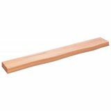 Maison Chic Stenska polica - Viseča Polica svetlo rjava 80x10x4 cm trdna hrastovina, (21784653) Cene