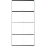  Klizna vrata od aluminija i stakla ESG 102,5 x 205 cm crna | shoptok.hr