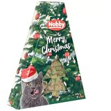 Nobby Xmas Box božični posladki za mačke smrečica, piščanec in rakci - 140 g | Shoptok.si