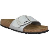Birkenstock Natikači Madrid Big Buckle Metallic Femme Silver Srebrna | Shoptok.si