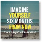  Motivacijska slika na platnu Imagine yourself (moderne slike z) | Shoptok.si