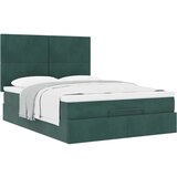  Otomanski krevet s madracima tamnozeleni 140x200 cm baršunasti | shoptok.hr