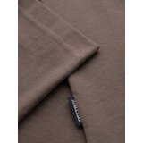 Ombre Men's cotton t-shirt with printed pocket - dark olive | Shoptok.si