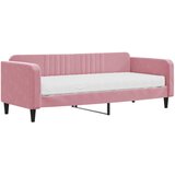  Dnevni krevet s madracem ružičasti 90 x 200 cm baršunasti | shoptok.hr