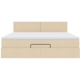 vidaXL Otomanski krevet s madracem krem 180x200cm od tkanine | shoptok.hr