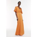 Trendyol Ženska obleka TPRSS22AE0076/Orange cene