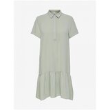 JDY Light gray shirt dress with frills Lion - Women | shoptok.hr