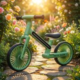 Trike Fix Glow dječji balans bicikl s LED rasvjetom, zeleni | shoptok.hr