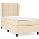 S oprugama i madracem krem 100 x 200 cm od tkanine | shoptok.hr