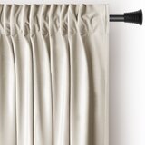 Restilo Bež zavjesa za djelomično zamračenje od samta 140x270 cm Pleat – | shoptok.hr