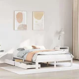  Okvir kreveta s ladicama bez madraca bijeli 140x190 cm