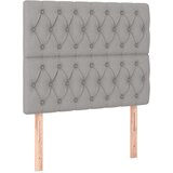  box spring s madracem LED svjetlosivi 120x200 cm tkanina | shoptok.hr