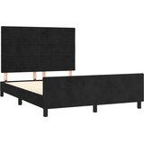  Okvir za krevet bez madraca crni 140 x 190 cm baršunasti | shoptok.hr