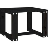  The Living Store Vrtna stranska mizica črna 40x38x28,5 cm trdna borovina - Vrtna Stranska Mizica, (21453336) | Shoptok.si