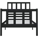  Okvir za krevet crni 75x190 cm jednokrevetni masivno drvo | Eponuda.com