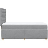 Box spring krevet s madracem svjetlosivi 90x190 cm od tkanine | shoptok.hr