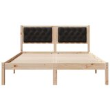  Konstrukcija postelje z vzglavjem Črna 140 x 190 cm blago, (5000084415) | Shoptok.si