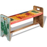 vidaXL Klop iz trdnega predelanega lesa 100x30x50 cm, (20831078) Cene