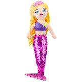 Plišana igračka sirene s repom, šljokicama, ljubičasta, 48 cm | shoptok.hr