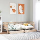 vidaXL Dnevni krevet s ladicama bez madraca 80x200 cm masivno drvo Cijene