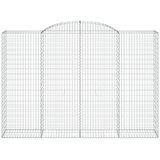  Lučne gabionske košare 8 kom 300x50x200/220cm pocinčano željezo | shoptok.hr