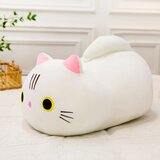 Plišana igračka mačak sa mekanim repom 40cm - bijela | Shoptok.si