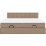 vidaXL okvir kreveta s madracima cappuccina 180x200cm umjetna koža | shoptok.hr