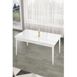 Hanah home trpezarijski sto Pir, 130 × 80 cm, bela ploča, bele noge Cene
