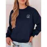 DStreet Bluza damska oversize z haftem SOFTSLON granatowa | Shoptok.si