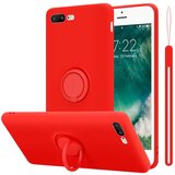  Ohišje združljiv z jabolkom v tekoči rdeči barvi - zaščitni pokrov iz fleksibilnega silikona TPU z obročem, (20586275) | Shoptok.si