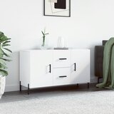 vidaXL Komoda bela 100x36x60 cm inženirski les Cene
