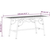  Klupa oko stabla 110 cm crna čelična | shoptok.hr