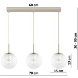 Brilagi Luster na sajli STELLA 3xE27/60W/230V bež/zlatan | Eponuda.com