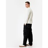 Koton Denim Cargo Pants Oversize Pocket Detailed Cotton | Shoptok.si